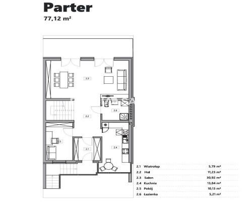 Bliźniak z garażem i ogrodem - 245,38 m2