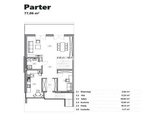 Bliźniak z garażem i ogrodem - 245,38 m2