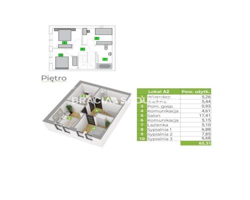 Bębło, Dom 70m z ogródkiem i miejscem parkingowym