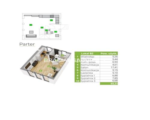 Bębło, Dom 70m z ogródkiem i miejscem parkingowym