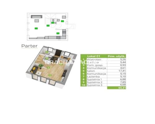 Bębło, Dom 70m z ogródkiem i miejscem parkingowym