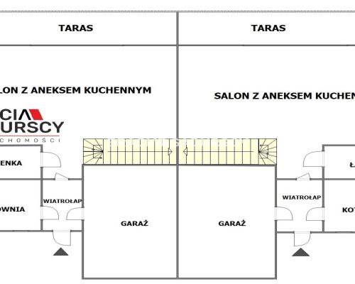 Nowoczesny bliźniak z garażem i działką 7ar