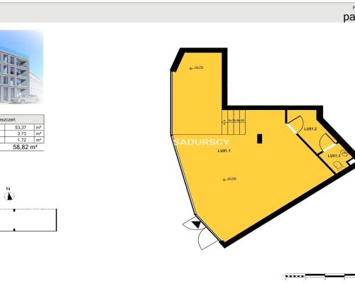 Atrakcyjny lokal usługowy  BĘBNIKI 
 
                   ok. 59 m2  parter z witryną 
 
  Oferujemy na sprzedaż bardzo atrakcyj