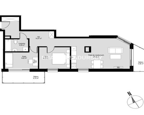 MIESZKANIA W KAMERALNYM BUDYNKU, PRĄDNIK CZERWONY