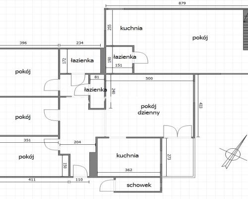 5-pok, widok na zieleń, do podziału, Stare Dębniki