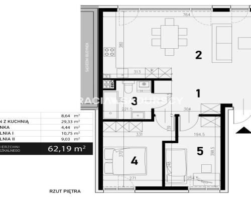 Mieszkanie 3-pokojowe z możliwością wydzielenia 4