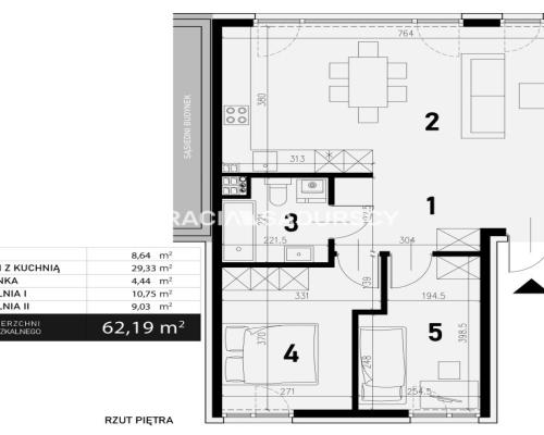 Mieszkanie 3-pokojowe z możliwością wydzielenia 4