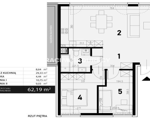 Mieszkanie 3-pokojowe z możliwością wydzielenia 4