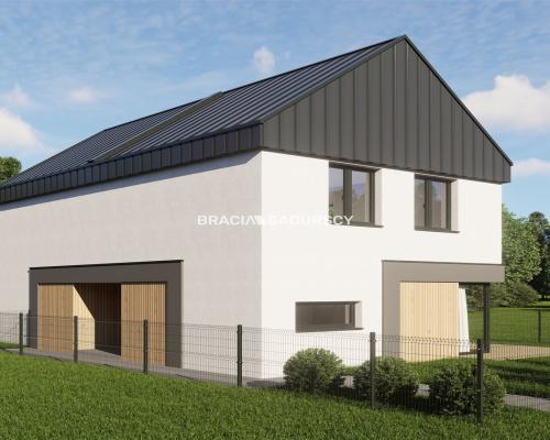 3pok.65m2 dwupoziomowe/nowoczesna bryła budynku