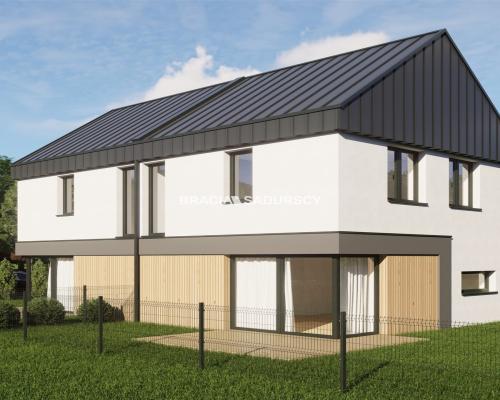 3pok.65m2 dwupoziomowe/nowoczesna bryła budynku