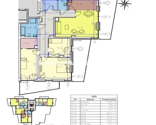 Apartament 4pok 120m2 wys.standard Klucze