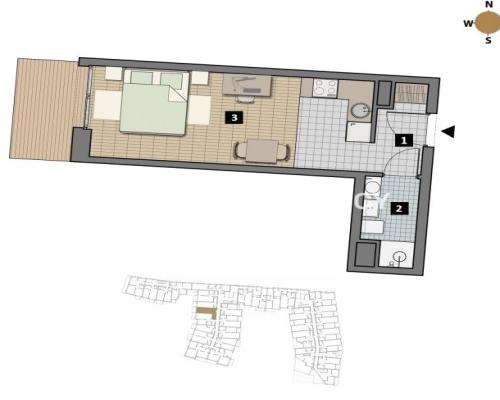 Dostępne mieszkania od 25m2 do 63m2. 