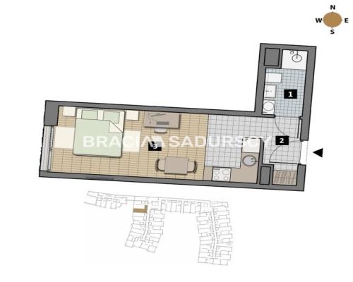 Dostępne mieszkania od 25m2 do 63m2. 