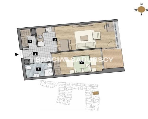 Dostępne mieszkania od 25m2 do 63m2. 