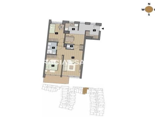 Dostępne mieszkania od 25m2 do 63m2. 