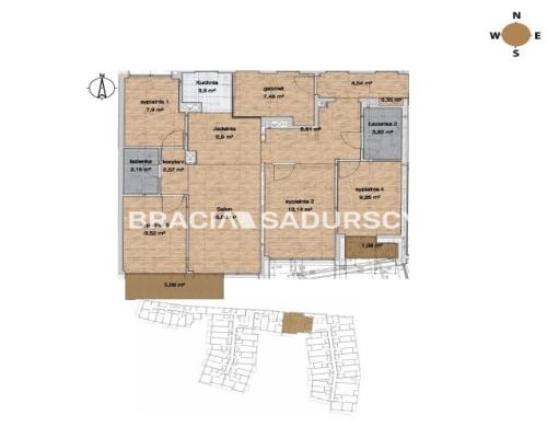 Dostępne mieszkania od 25m2 do 63m2. 