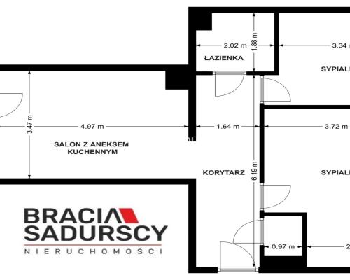 3 Pokoje/60m2/umeblowane+klimatyzacja