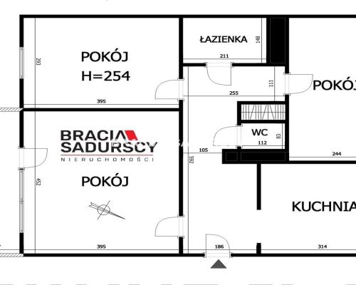 Grzegórzki-3 pok, oddzielna kuchnia