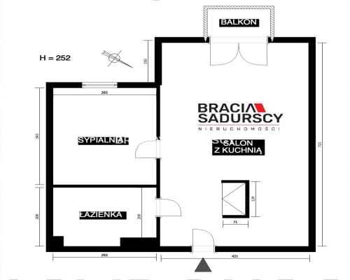 Ruczaj – ul. Obozowa, 2-pokojowe mieszkanie 47 m²