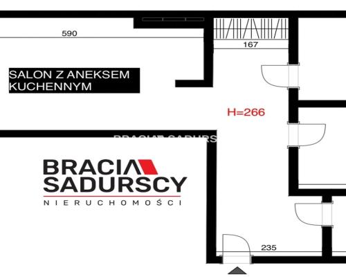 Prądnik Biały – 3 pokoje z balkonem