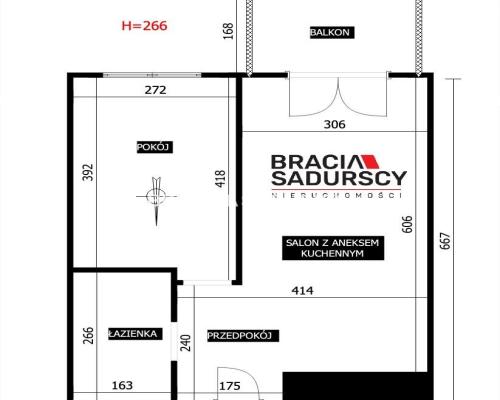2 pokoje, 37 m², balkon, garaż – 2024 r.