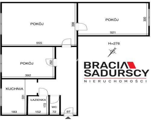 Krak&oacute;w, Nowa Huta, Osiedle Centrum B, 3-pokojowe mieszkanie o pow. 70 m2. Mieszkanie położone przy reprezentacyjnej Alei