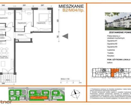 MIESZKANIE 4 POK. Z BALKONEM PRZY PARKU