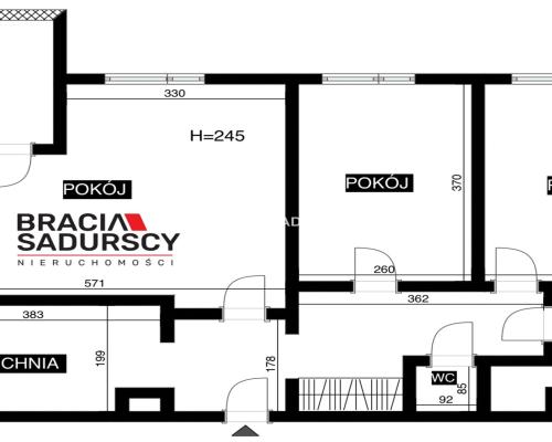 3 pok z osobną kuchnią, duży balkon-os.Piastów