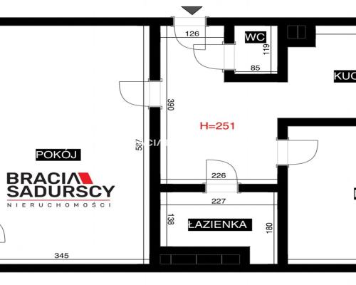 2 pok z osobną kuchnią ul. Narutowicza