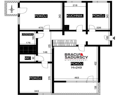 4-pok mieszkanie, 2 balkony i piwnica - Kurdwanów