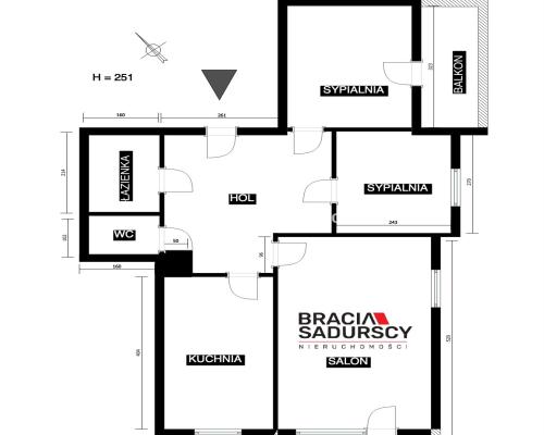 3-pok mieszkanie o dobrym rozkładzie/Ruczaj/Obozow