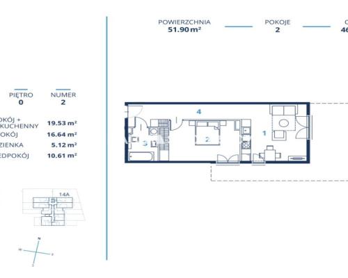 52m2 2pok+ ogródek Gotowa inwestycja 0% Ruczaj
