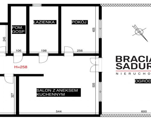 4 pok Mieszkanie 73m z ogródkiem 60m Modlniczka