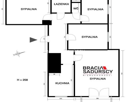 63 m² | 4 niezależne pokoje | Osiedle Krakowiaków