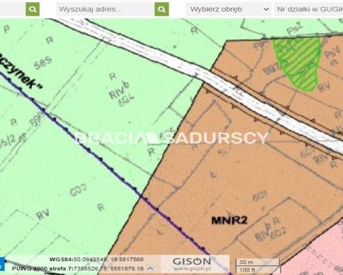 Działka budowlano - rolna w pobliżu Zamku Tenczyn