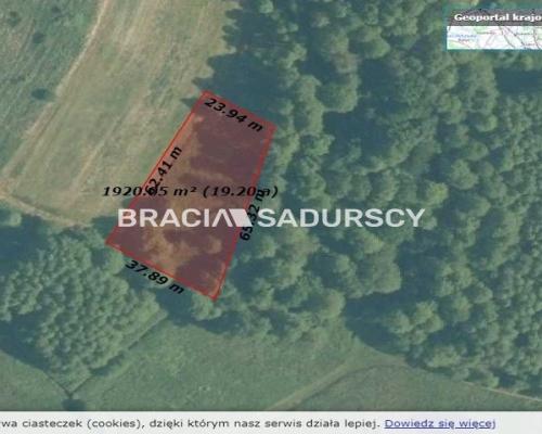 Działka budowlano - rolna u podnóża Zamku Tenczyn