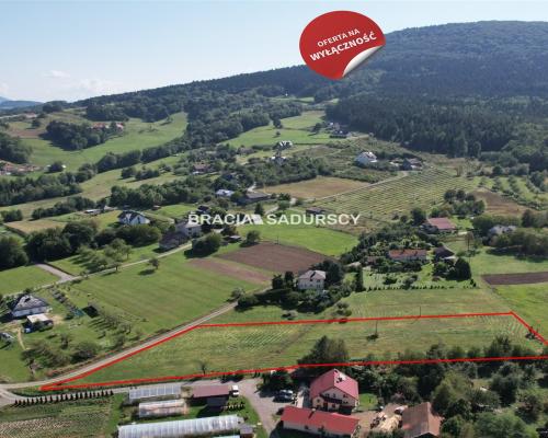 DZIAŁKA BUDOWLANA SZYK 47 A PŁASKA WIDOKOWA UZBRO.