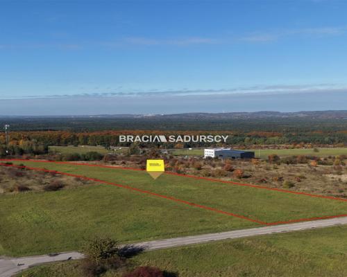 Działka komercyjna o powierzchni 8700 m&sup2; położona w miejscowości Rudno, gmina Krzeszowice. Teren w miejscowym planie zagos