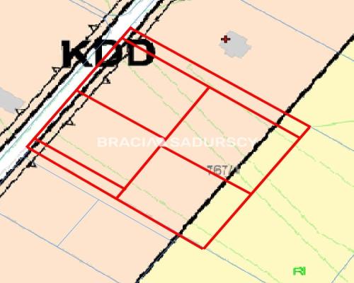 Działka budowlana Sieciechowice blisko Krakowa / Iwanowic. Piękna, widokowa działka o wymiarach 35,7 m szerokości (front) i 42,