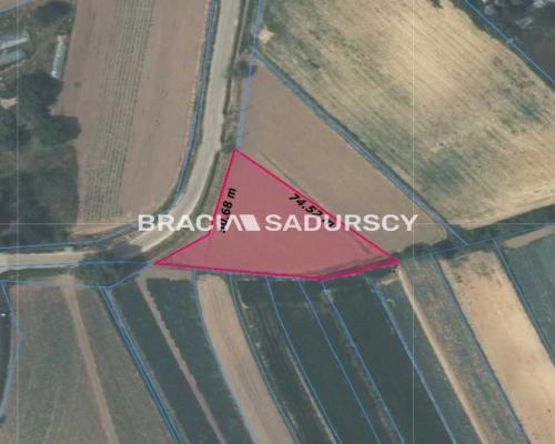 Glewiec, gm. Koniusza. Działka budowlana o pow. 2076 m 2 , bezpośrednio przy drodze publicznej.  
 
Działka budowlano-rolna o p