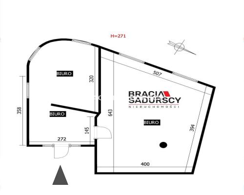 lokal biurowy 44 m2 Prądnik Biały biurowiec