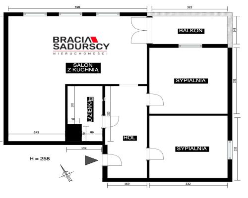 3-pok./Bronowice Małe/zamykany garaż/ul.Głowackieg