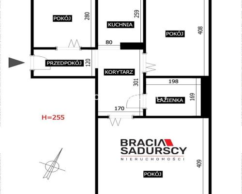 3 pok z osobną kuchnią os. Strusia