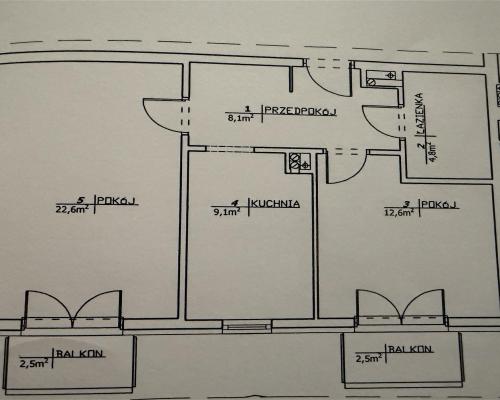 Mieszkanie z 2 balkonami.