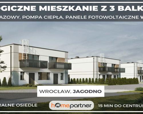 Energooszczędne mieszkanie z 3 balkonami-Jagodno!