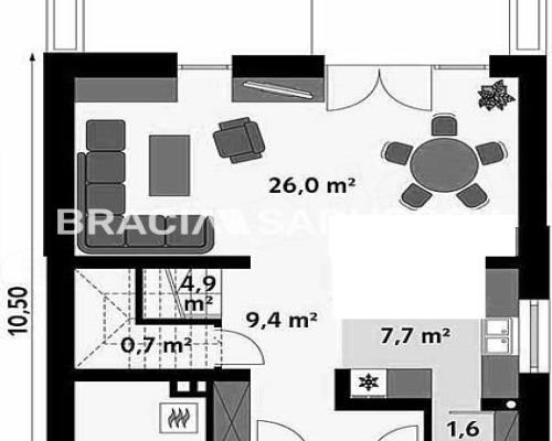 Dom wolnostojący,111m2, Dojazdów, Kocmyrzów