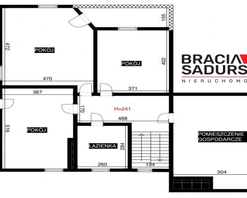 Dom za wzgórzu, widok na Kraków, 4 sypialnie