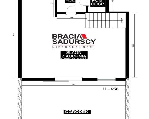 Boryczów szeregówka 3 pokoje ogród