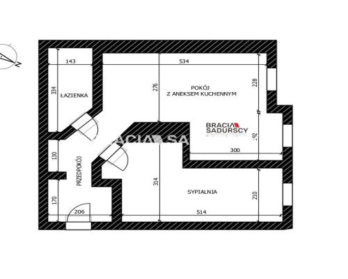 Lokal o pow. 45 m 2  blisko centrum i krakowskich uczelni    

  Oferujemy na sprzedaż lokal użytkowy o powierzchni 45 m&sup2;,