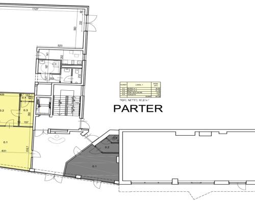 Lokal parterowy o powierzchni 65,51 m², Zakrzówek
